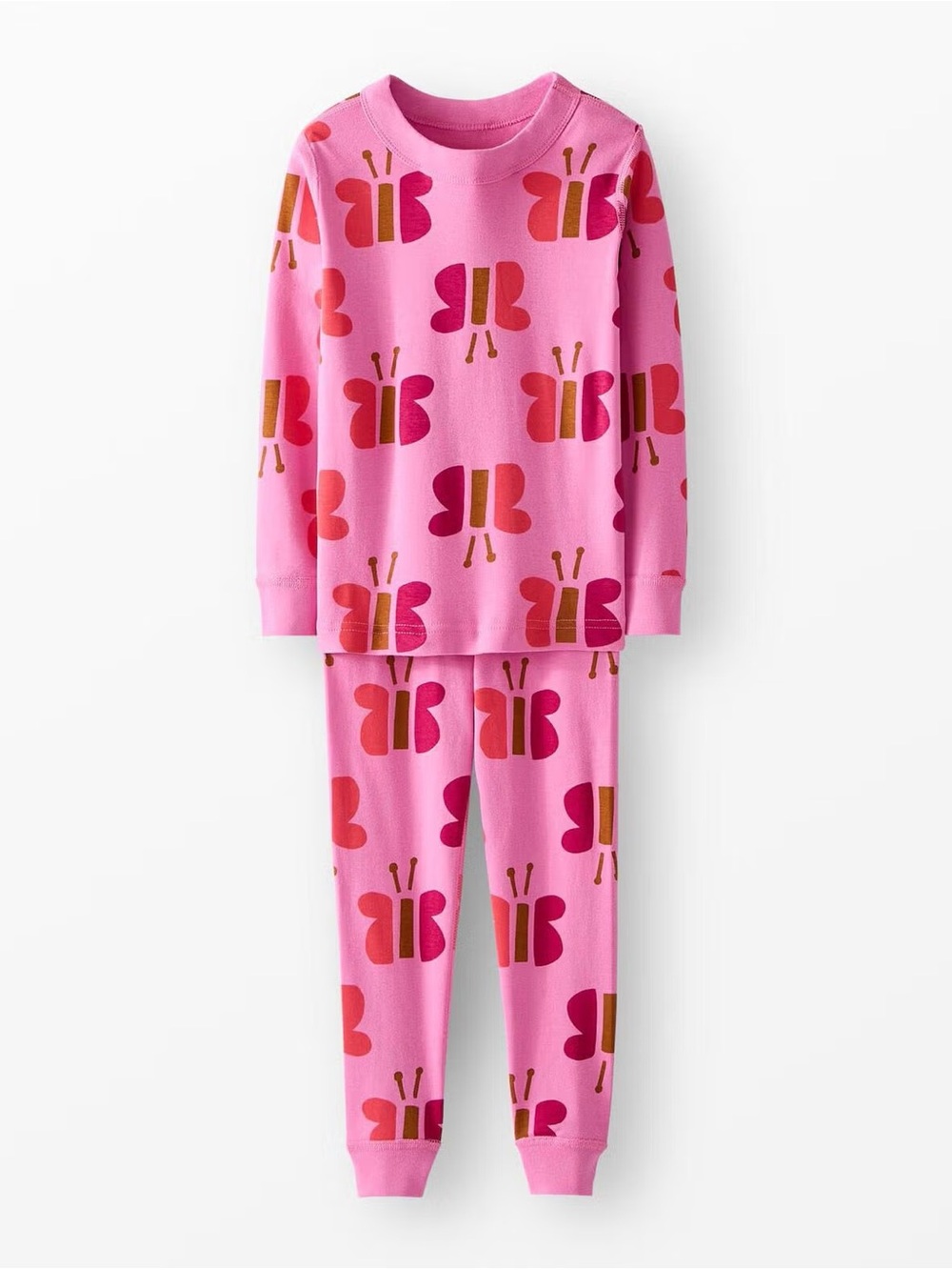 Hanna Andersson HannaJams Pajama Set in “Butterflies on Fuchsia Pink”